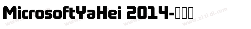 MicrosoftYaHei 2014字体转换